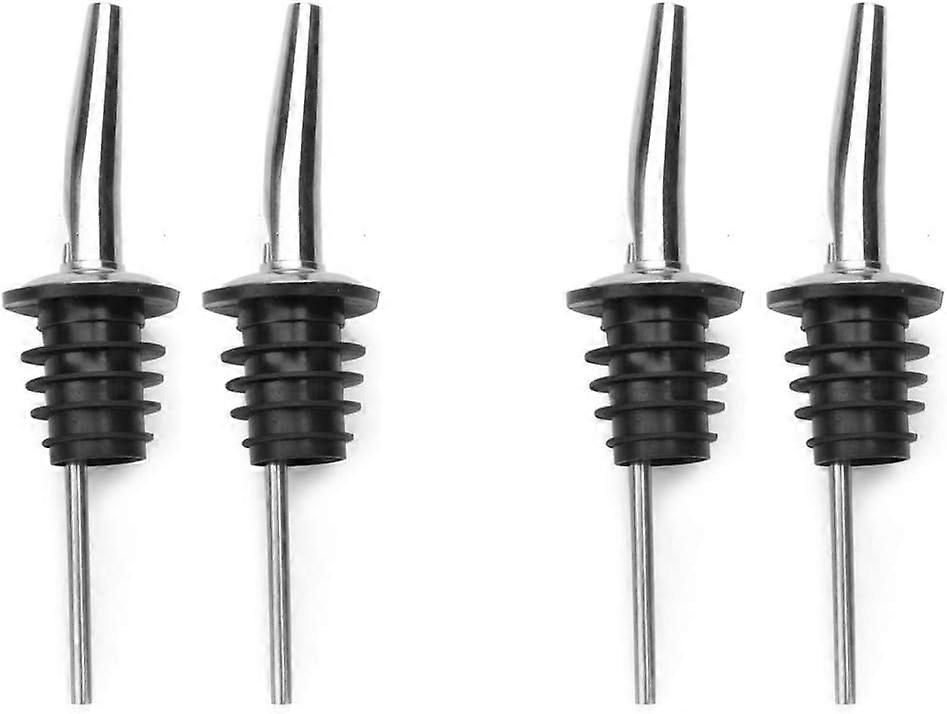 Stainless Steel Liquor Pourer 4 Pieces
