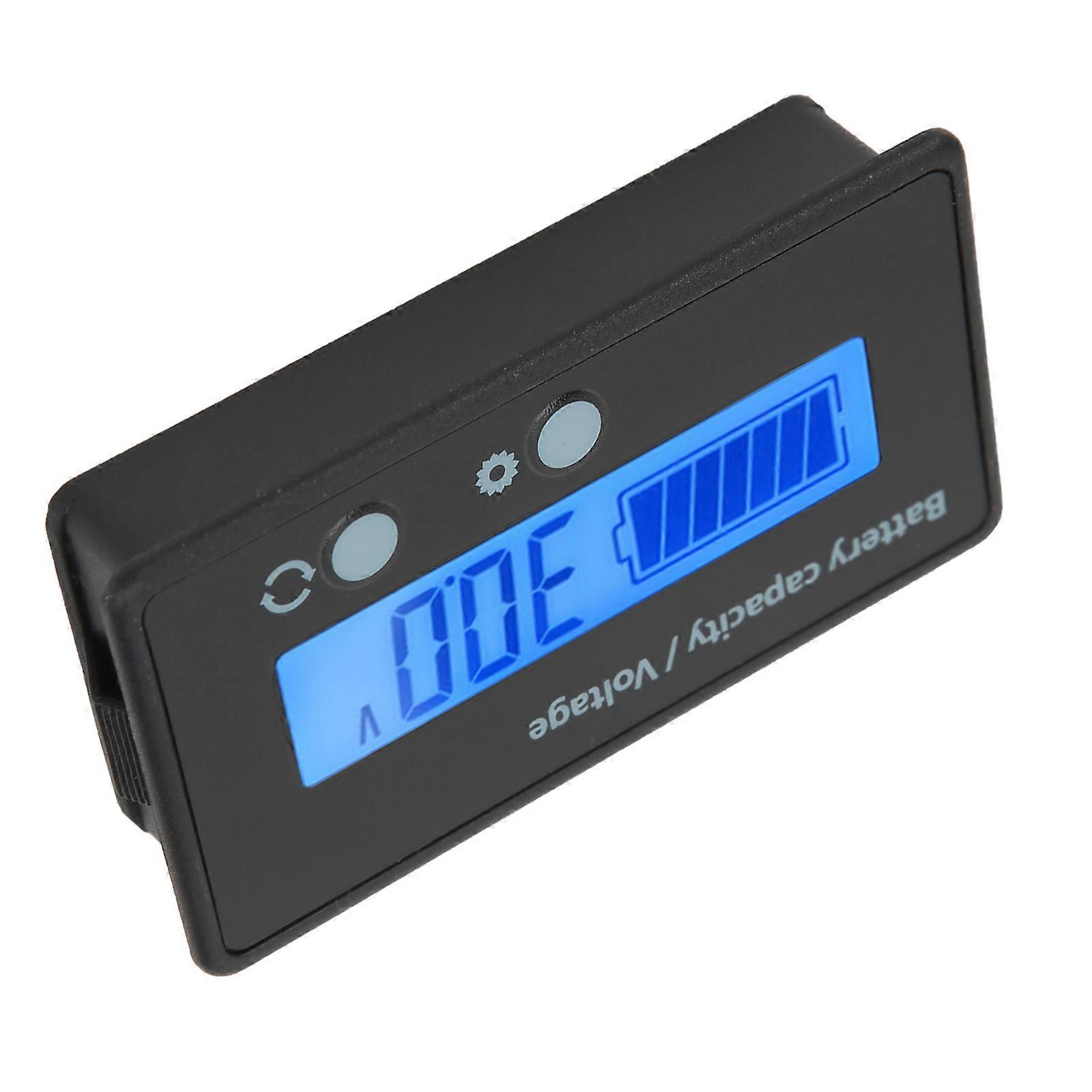DC10‑100V LCD Screen Battery Level Indicator Voltmeter Voltage Tester Blue Backlight