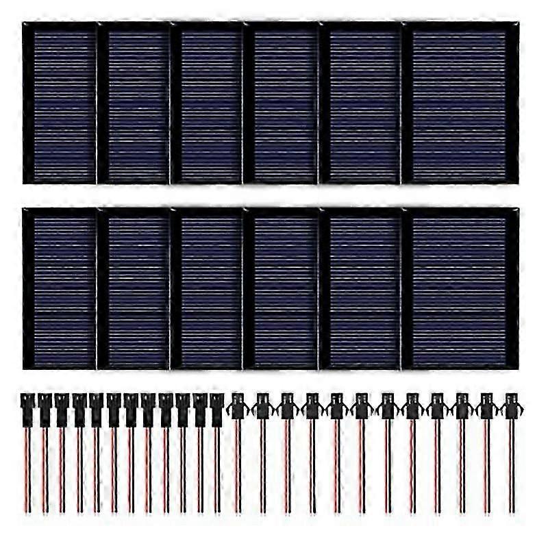 Mini Solar Panel Pack of 12 Solar Panel Cells for DIY, Science Projects - Battery Charger