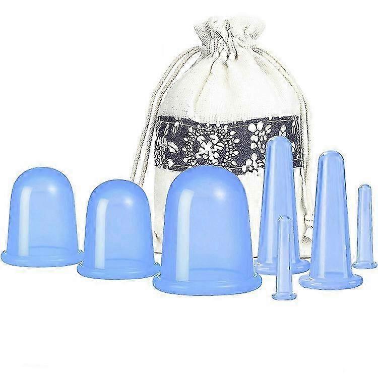 7-Piece Silicone Cupping Therapy Set for Cellulite Reduction & Massage