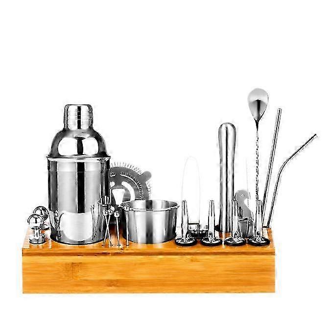 Stainless Bartender Kit-21-Piece Cocktail Shaker Set - Bar Tools