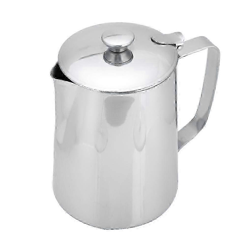 Stainless Steel Milk Frothing Pitcher 1000ml for Cappuccino, Latte & Coffee Art, Compatible with Espresso Machines