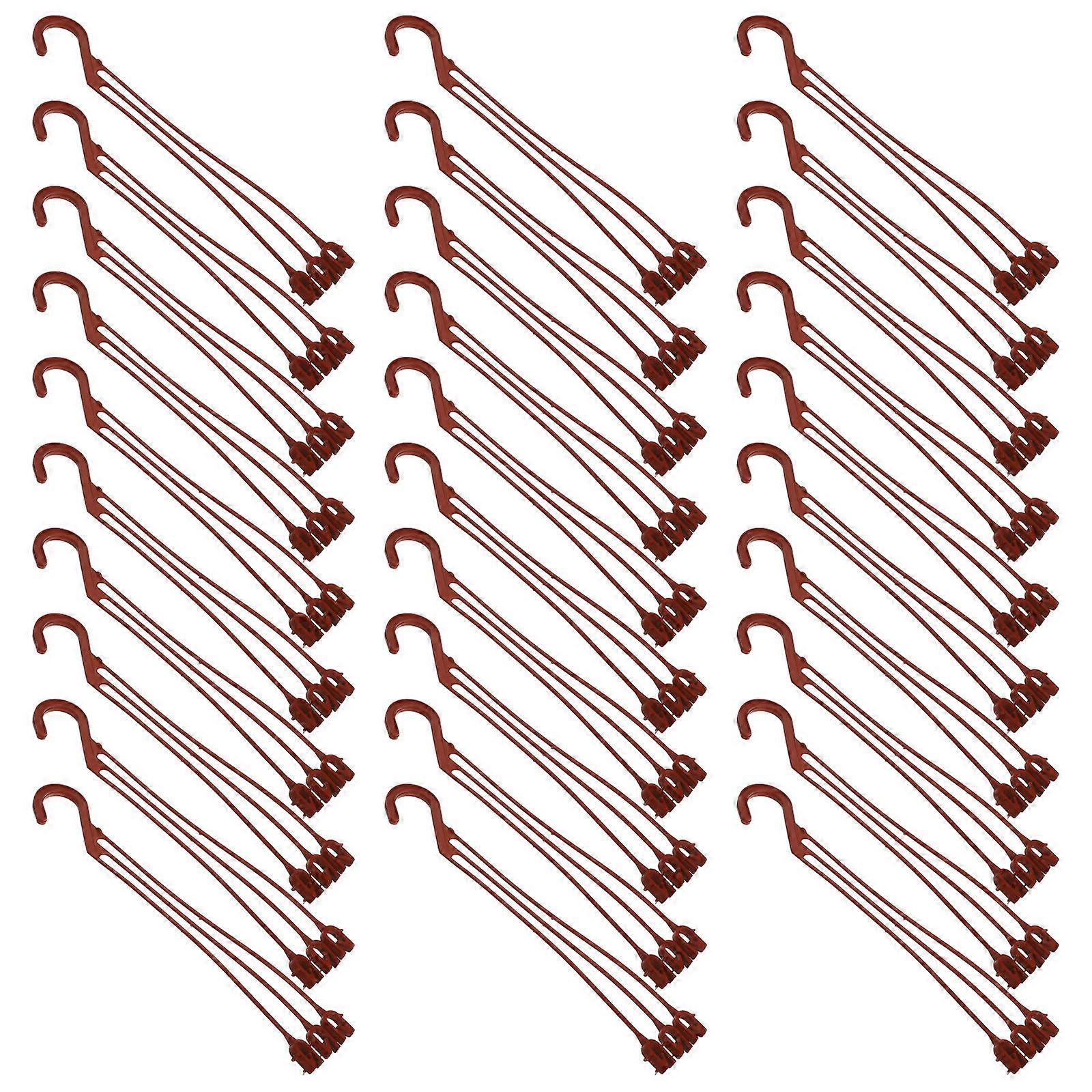 50pcs Durable Plastic Hanging Flower Plant Holders for Indoor & Outdoor Garden Decor – Easy Plant Display Hooks