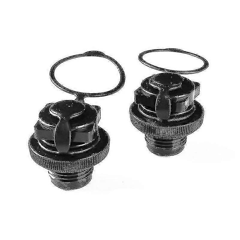 One-way inflation valve caps, 2 pieces, suitable for inflatable boats, etc., leak-proof and easy to install
