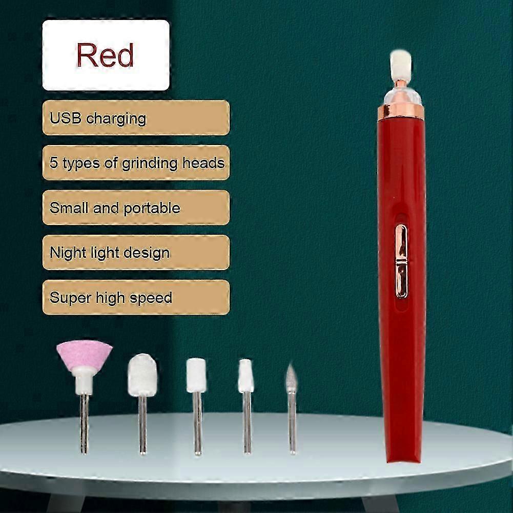 nail drill machine grinder pedicure tool usb adapter electric
