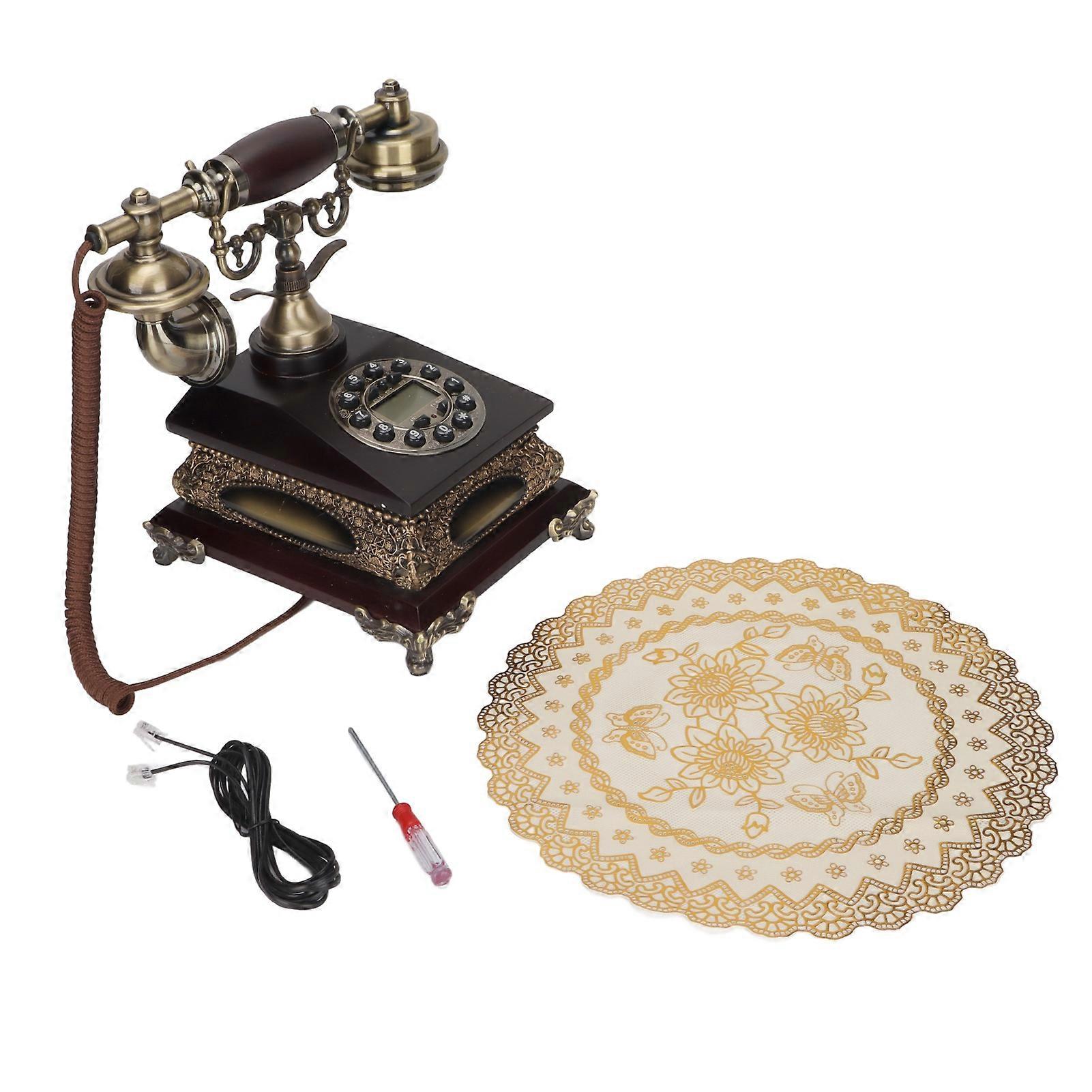 Antique Resin Retro Telephone for Cafe, Bar, Office, and Home Decoration with Real Calls