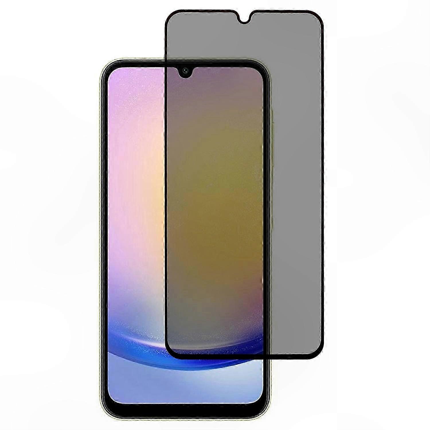 Full Coverage Tempered Glass Screen Protector with Anti-Peep and Silk Print for A26 5G Devices