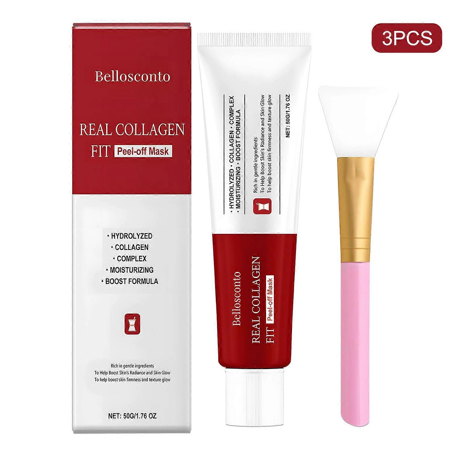 Collagen Peel Off Mask for Blackheads Pores Hydrating Brightening Deep Cleansing Suitable for All Skin Types