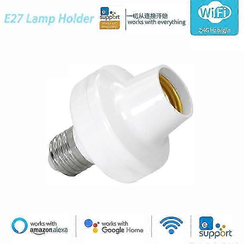 Tuya/Ewelink WiFi E27 Lamp Holder Base APP Remote Control Smart Home Light Bulbs