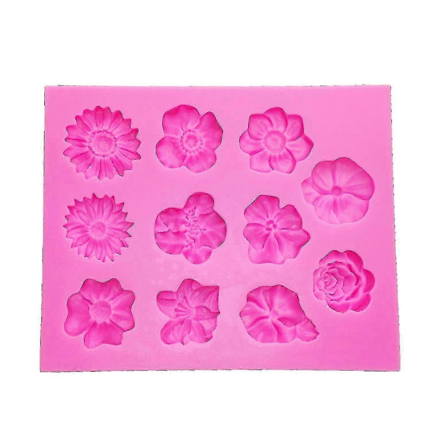 Flowers Shape Silicon Mold Cake Border