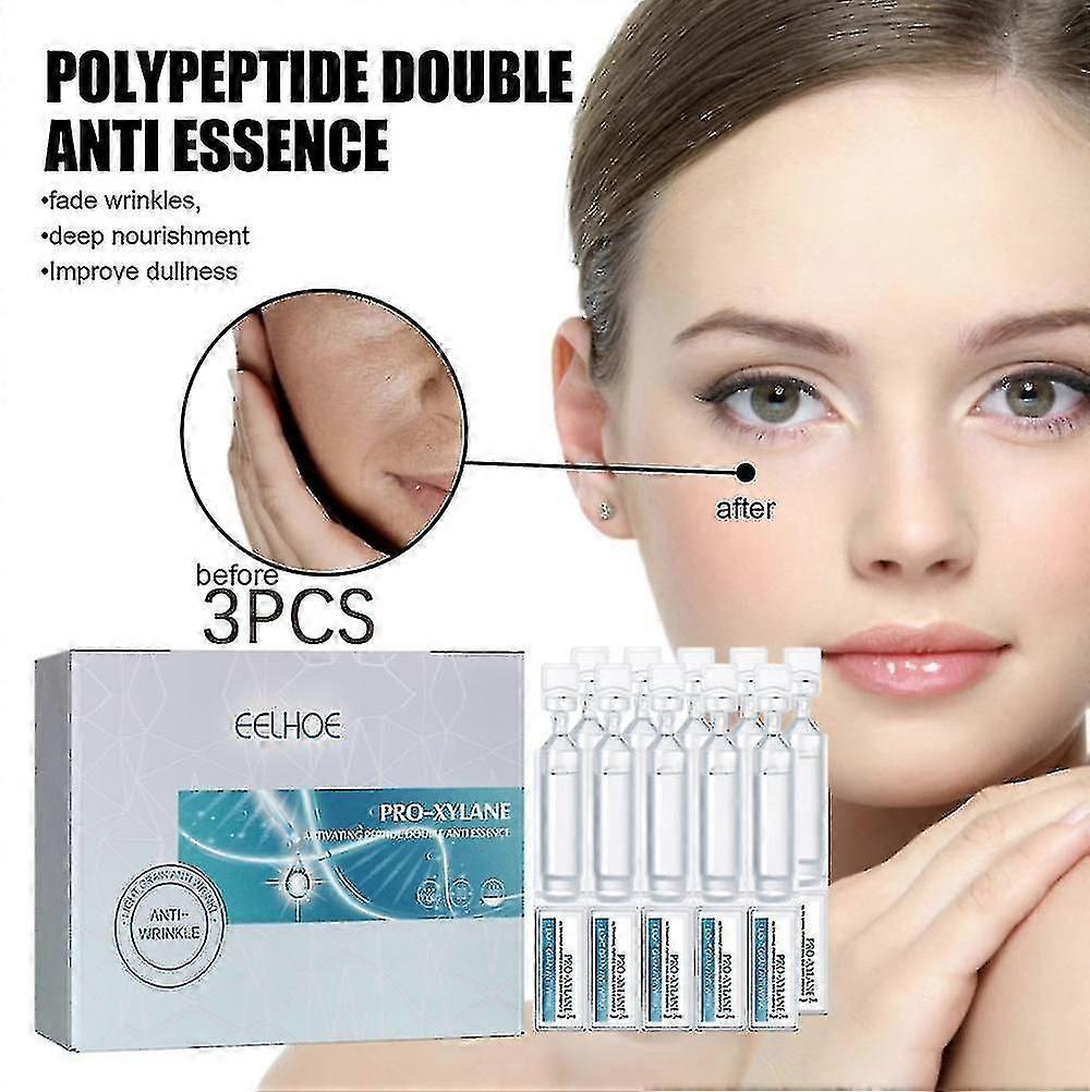 1pc Eelhoe Double Anti-wrinkle Essence Lifting And Firming Facial Skin Fading Wrinkles And Nasolabial Lines Anti-aging Skin Care