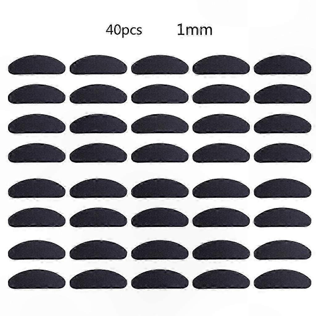 40-Pack Soft Foam Self-Adhesive Nose Pads for Glasses, Non-Slip Eyewear Supports, Easy Application, Skin Tone Finish