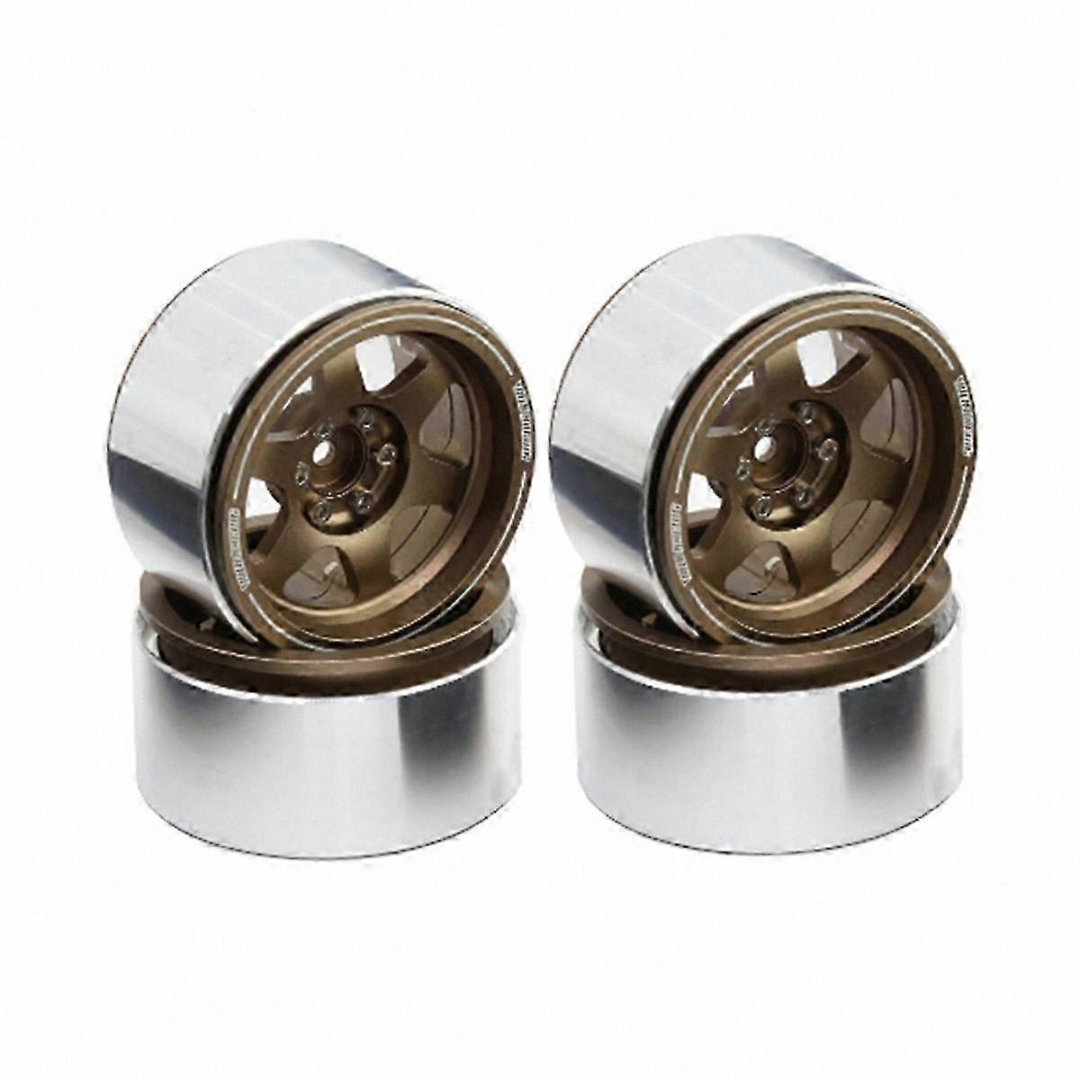 4PCS 2.2" Beadlock Wheels with Hubs for 1/10 Scale RC Crawlers Upgrades