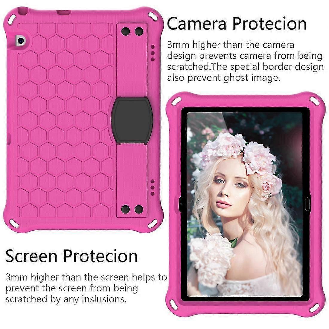 Honeycomb Design EVA + PC Material Four Corner Anti Falling Flat Protective Shell With Strap For Huawei MediaPad T5 10.1 2025