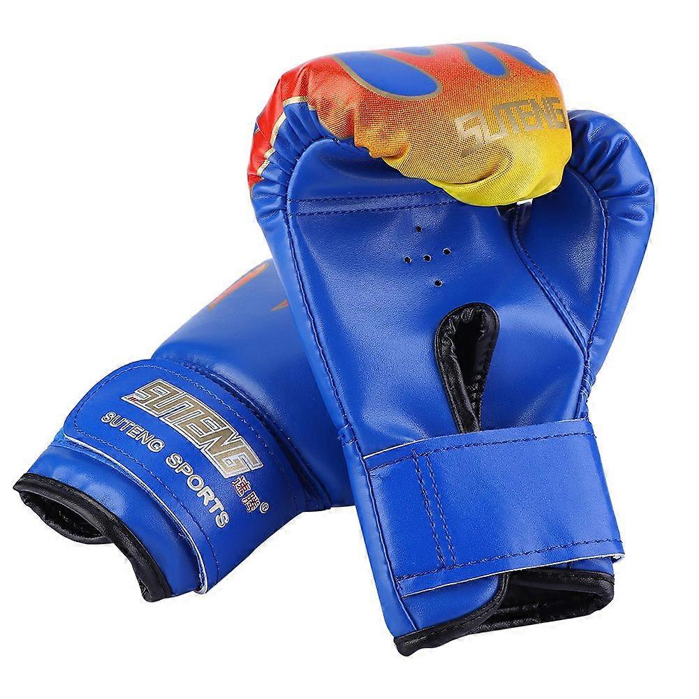 Kids Boxing Fighting Muay Thai Sparring Punching Kickboxing Grappling Sandbag Gloves Blue