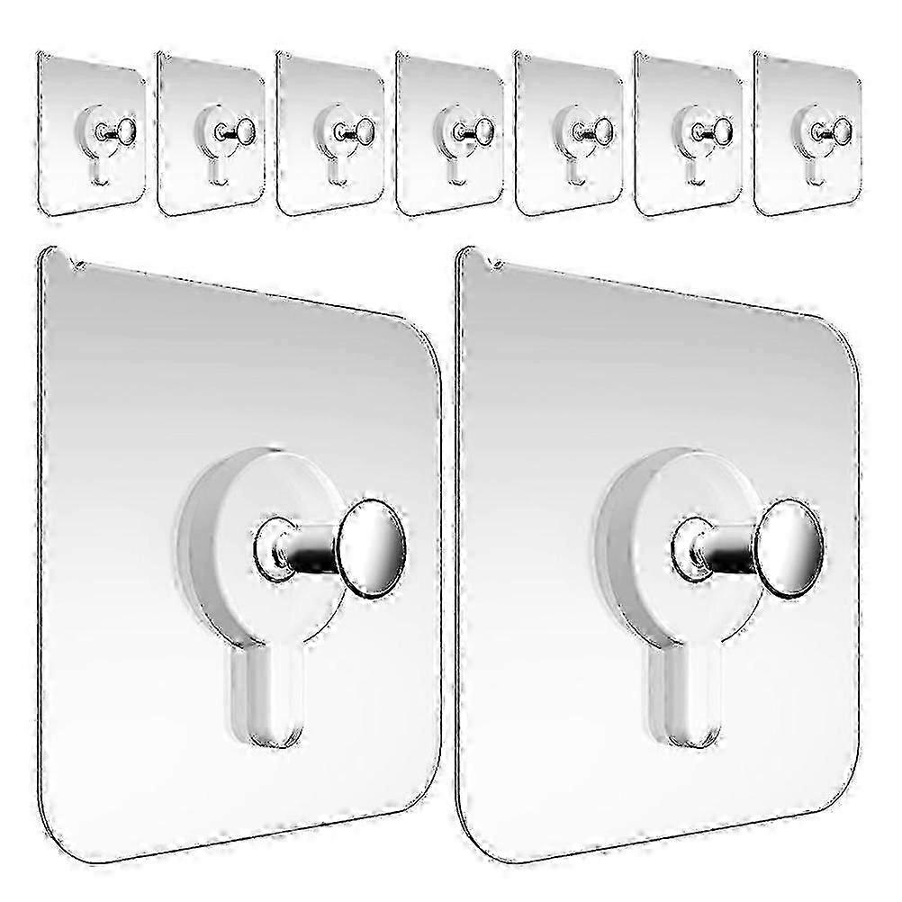30Pcs Easily Hang Pictures on Walls Without Nails Using These Strong and Transparent Adhesive Hooks