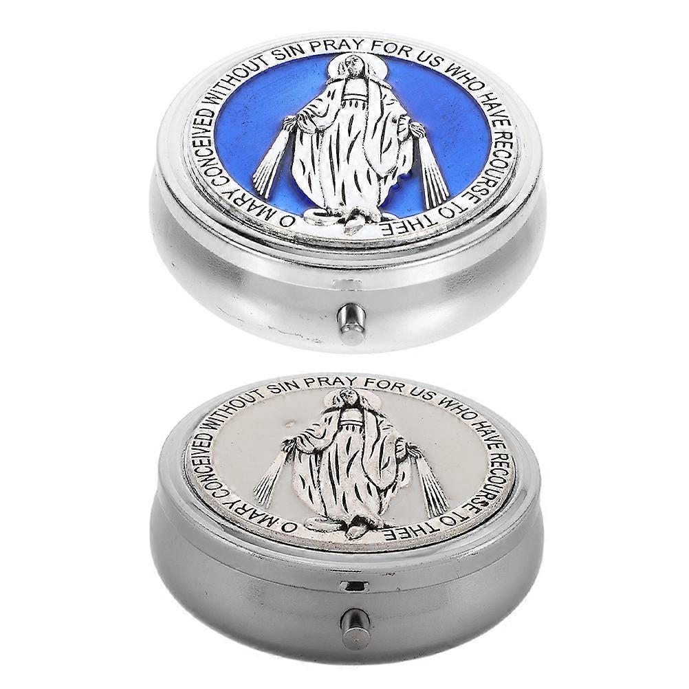 Catholic Keepsake Chest for Rosary Beads Storage 8Pcs Collection