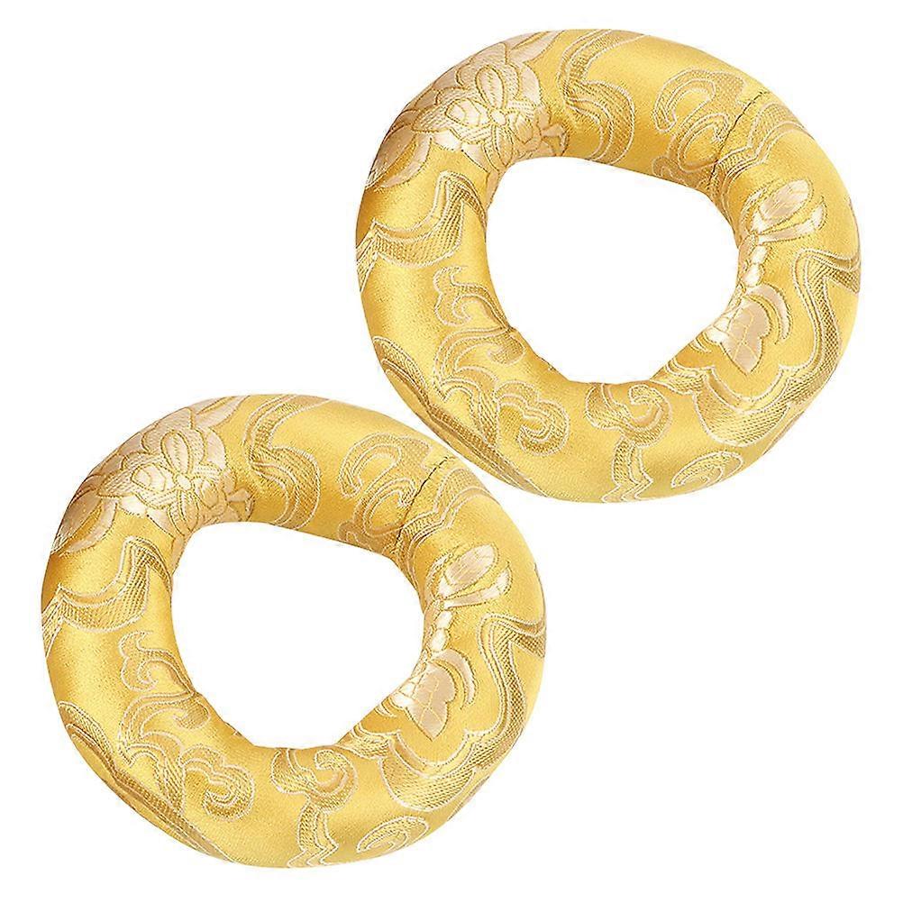 Cotton Singing Bowl Pad for Protective Use 10Pcs Round Meditation Cushion Set