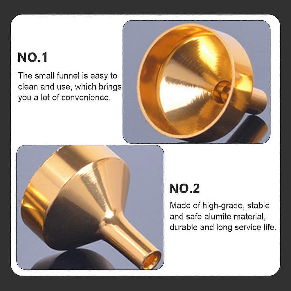 Mini Funnel Small Metal Funnels for Filling Bottles 15Pcs Portable Set