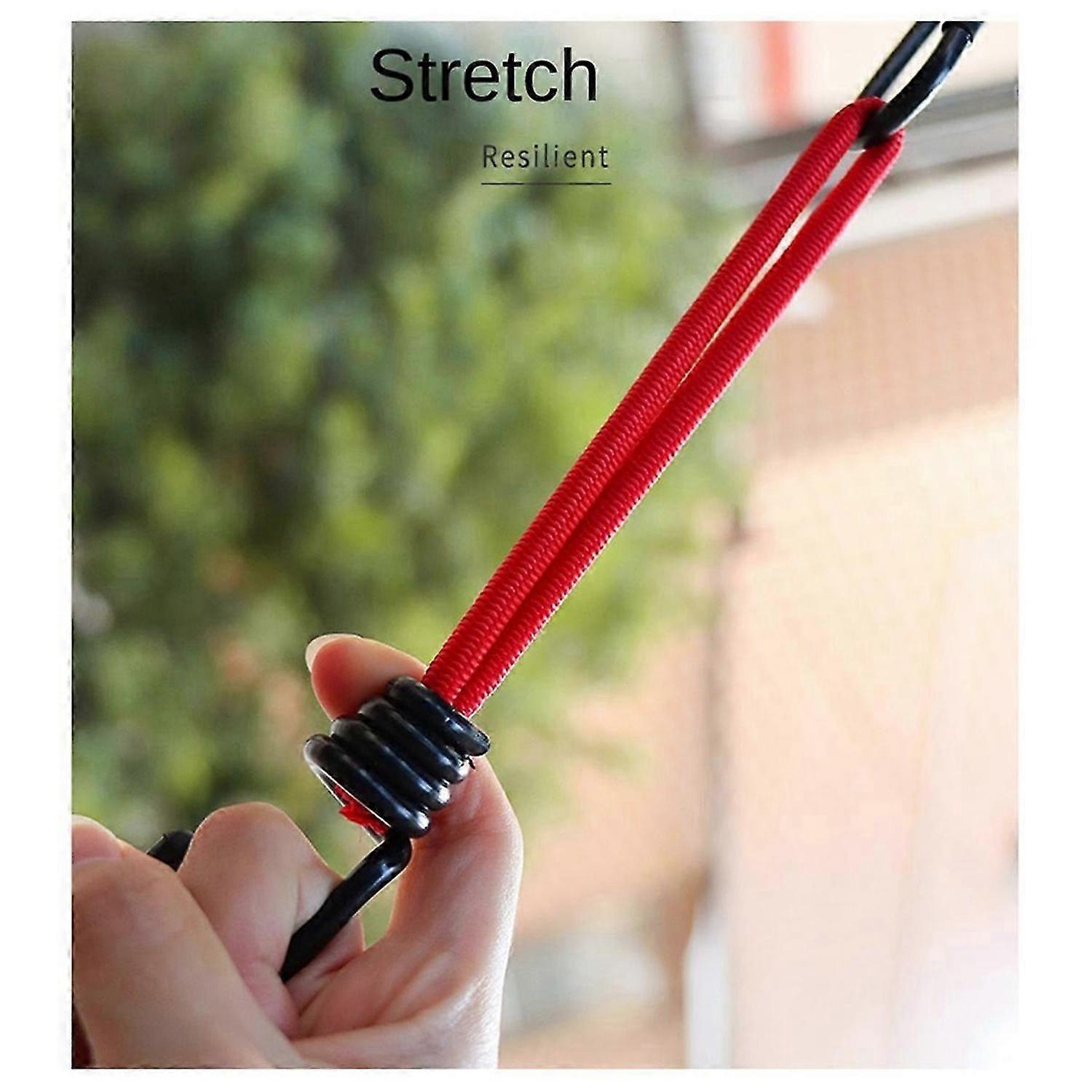 Camping Tent Elastic Rope Buckle Fixed Binding Belt Elastic Rope Hook Camping Canopy Accessories Pul