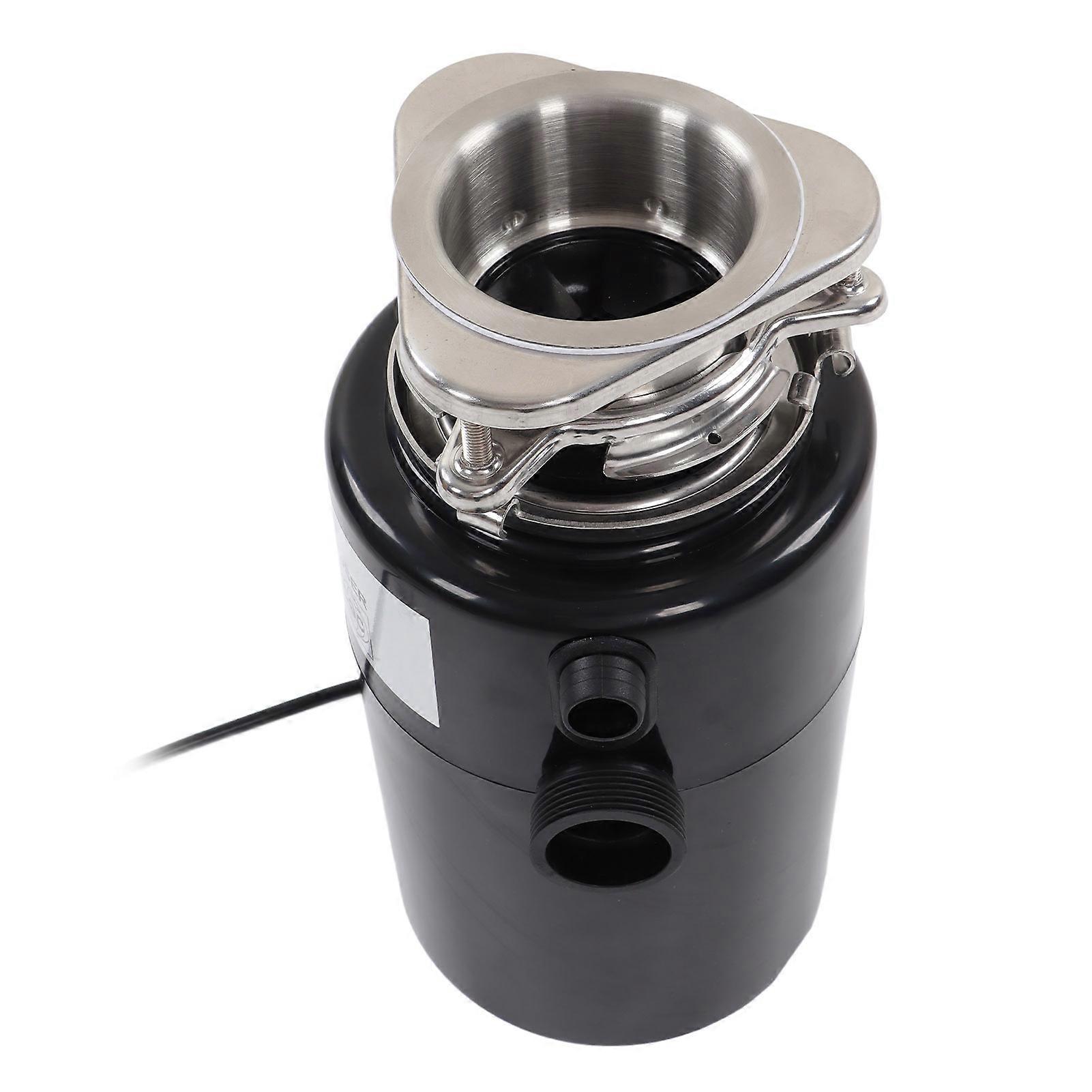1HP Kitchen Waste Disposer 980mL Black Remote Control Crusher