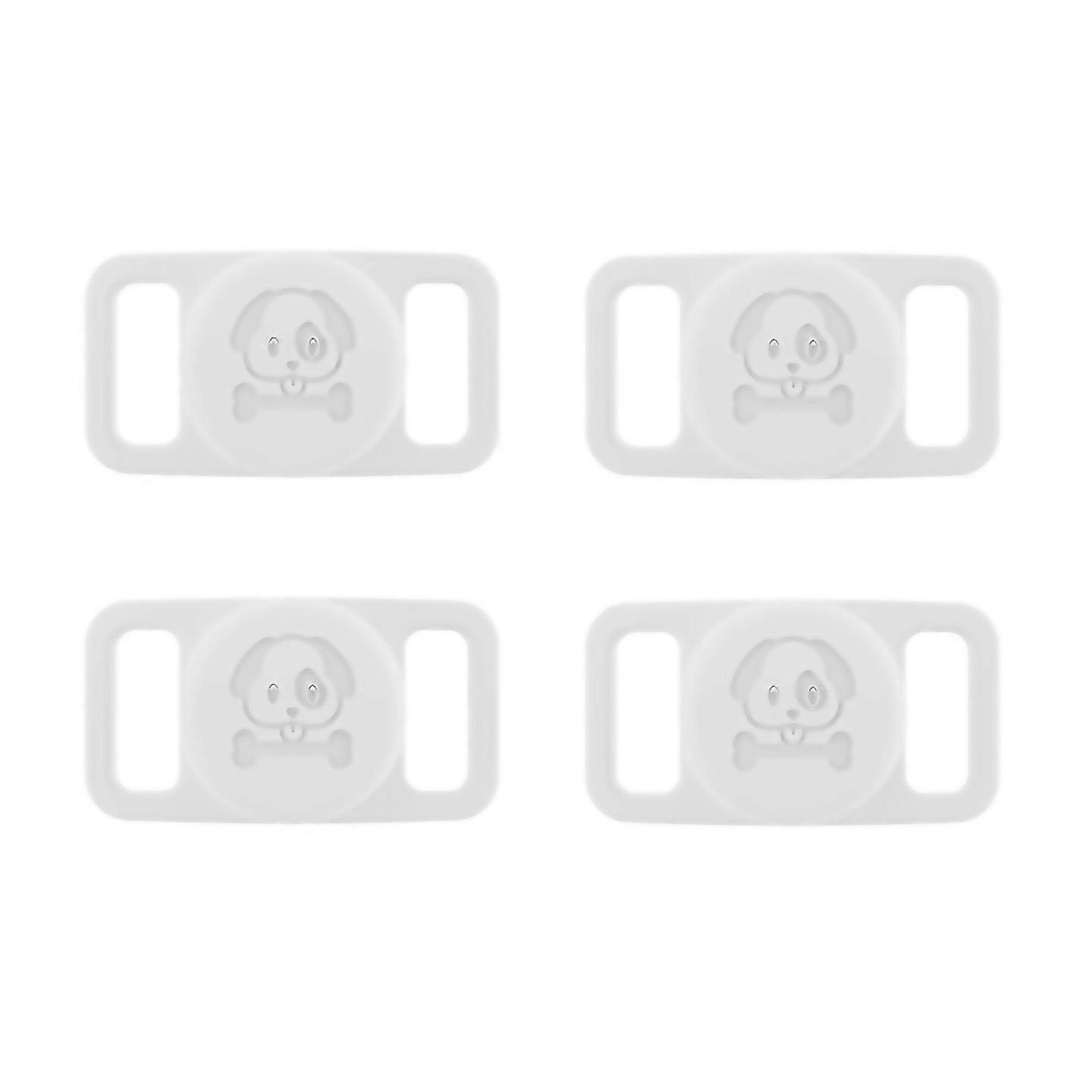 For Pet Silicone Tracker Waterproof Protective Case White