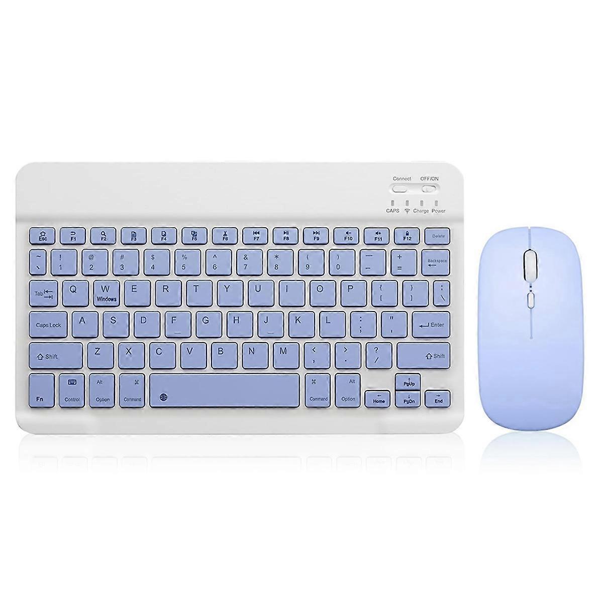 10 Inch Bluetooth Keyboard Ultra-Slim Wireless Mouse Keyboard Set B