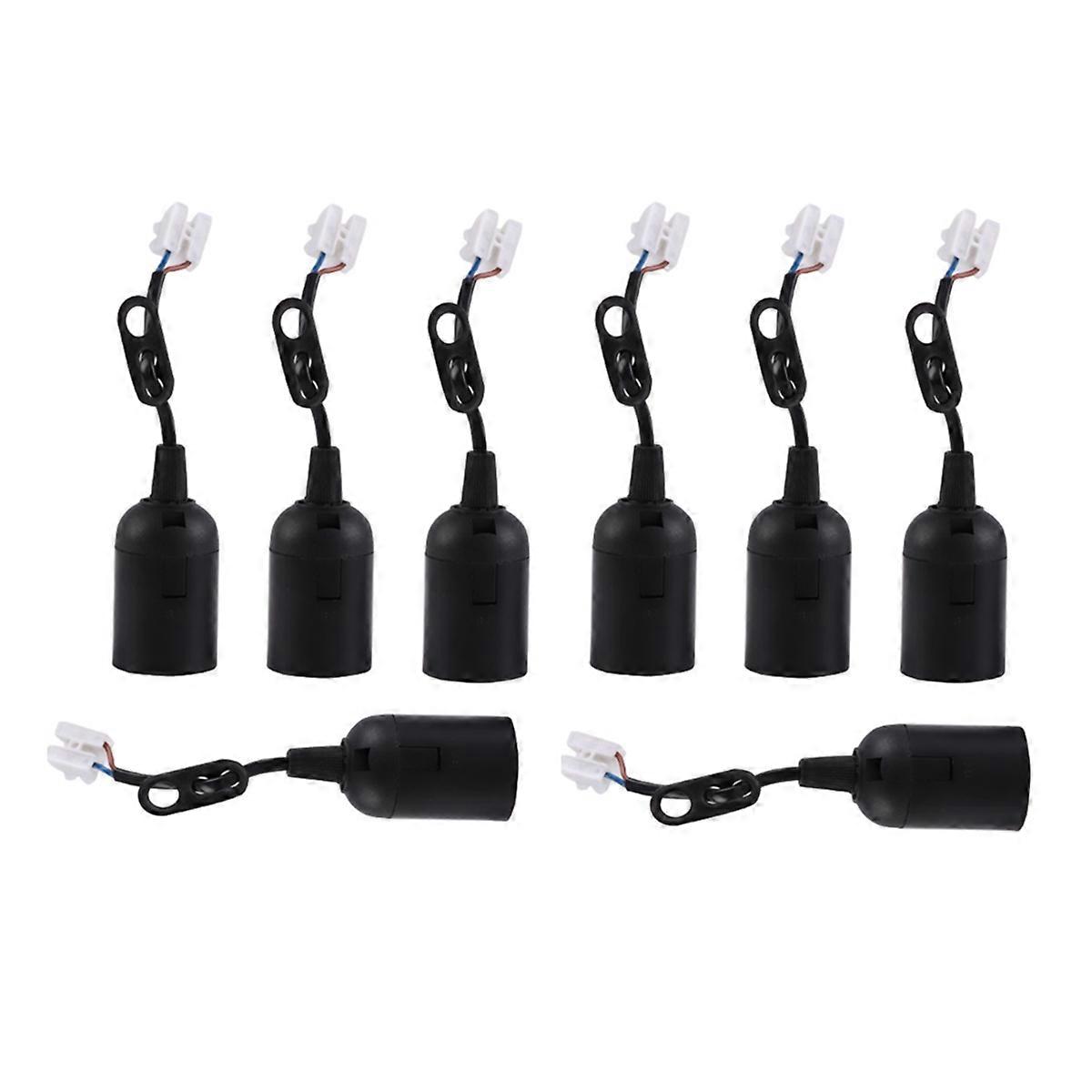 8Pcs E27 Lamp Holder Lamp Holder DIY Construction Site Socket