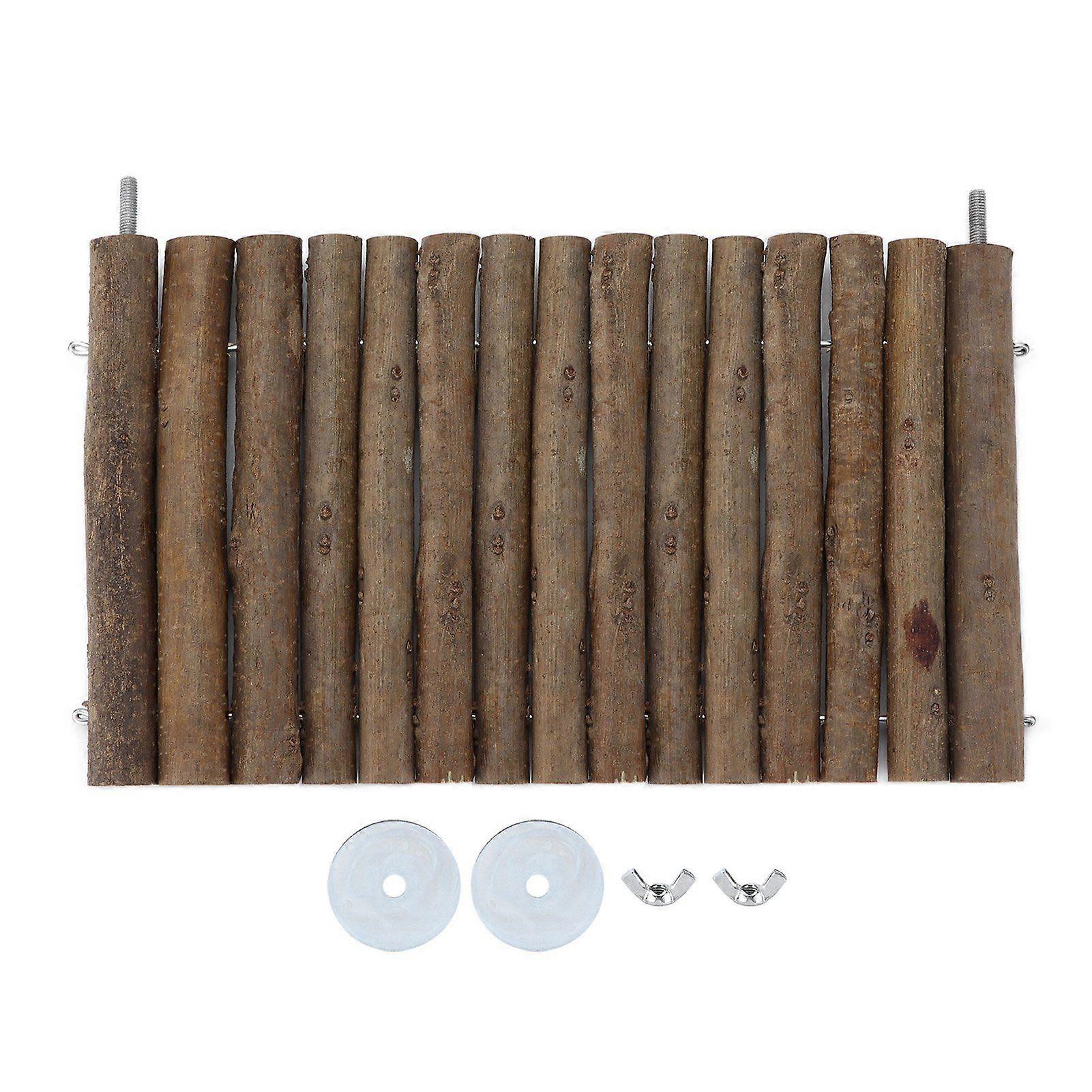 Hamster Wooden Platform Safe Pet Rectangle Wood Stand for Cockatie Hamster Rabbits25CM