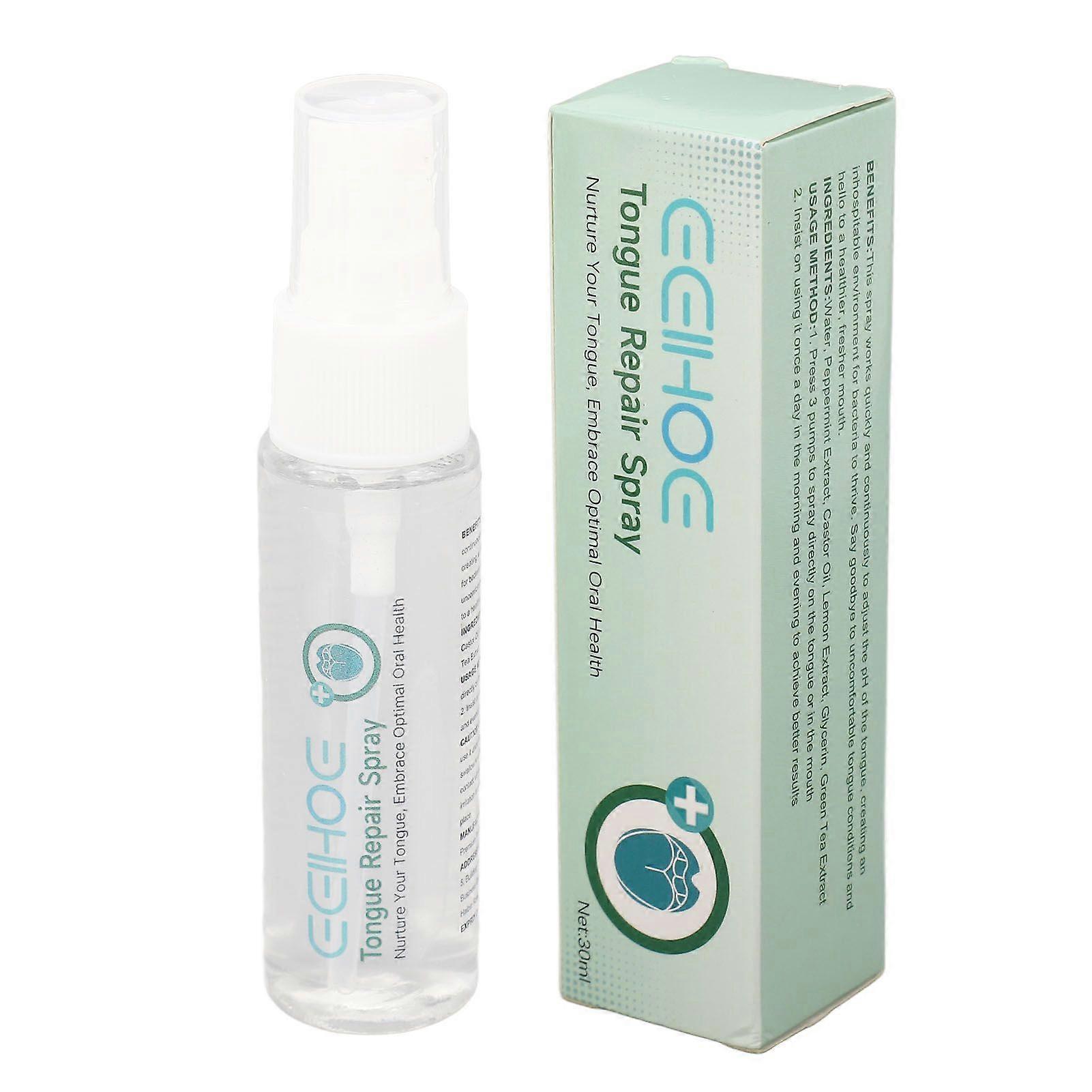 3pcs Tongue Repair Spray 30ml Reduce Swelling Tongue Relief Treatment Spray for Bad Breath