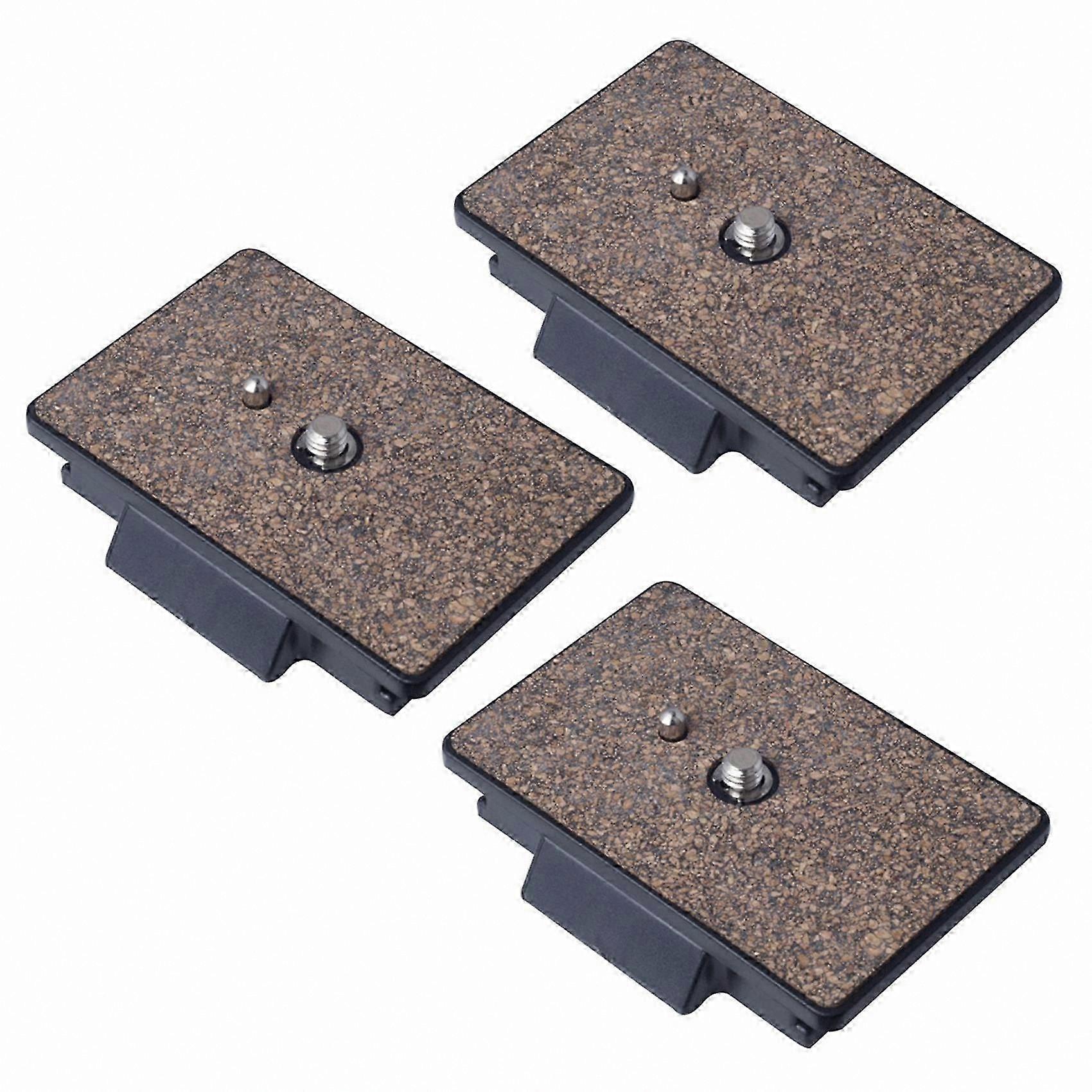 3-Pack Quick Release Plate for DSLR Cameras and Tripods