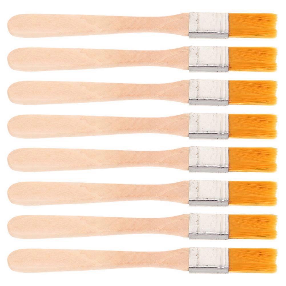 Paint Brushes Wooden Handle Brush for Painting 24Pcs Multi Color Nylon Set