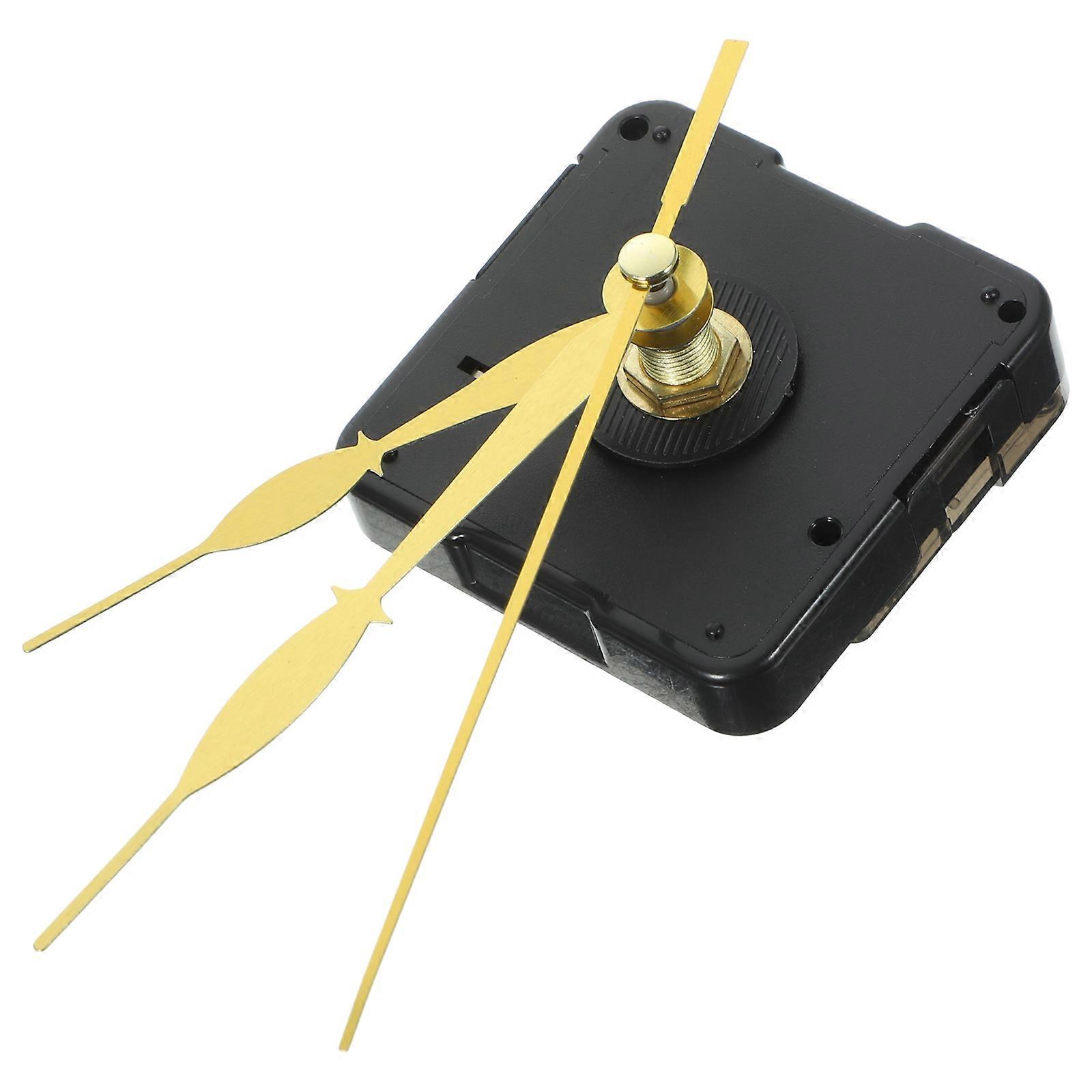 Mute Clock Movement Kit for DIY Use Including Clock Hands 3Sets Black