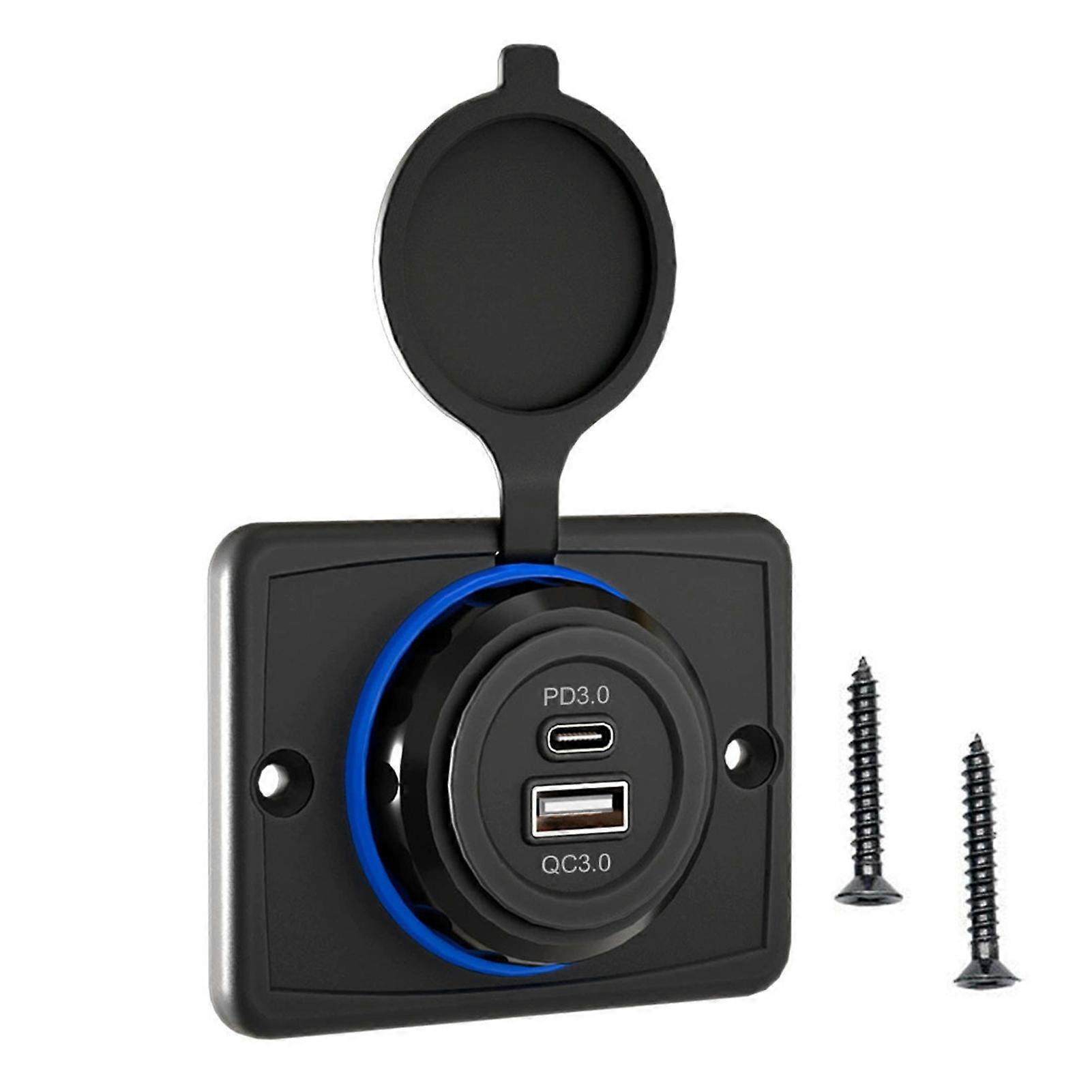 USB Charger Socket Adapter Car Charger Charger Socket Energy Saving Socket Charging Panel Durable