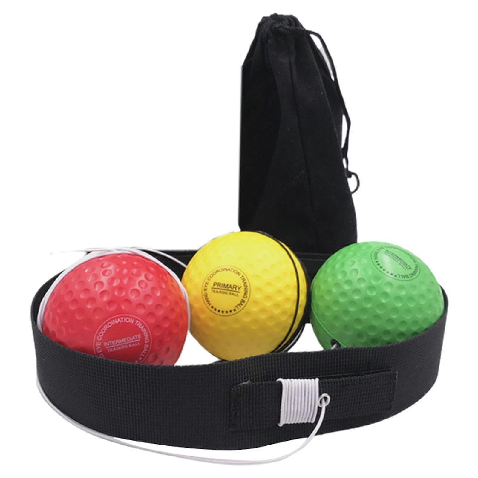 Boxing Ball Headband Ball with Headband Hand Eye Coordination Training Improve Reaction Speed Adjustable for Workout 1 Headband
