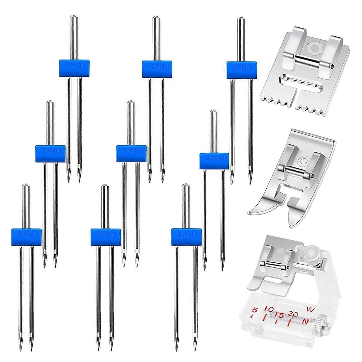 Double Needle With Presser Foot Different presser feet
