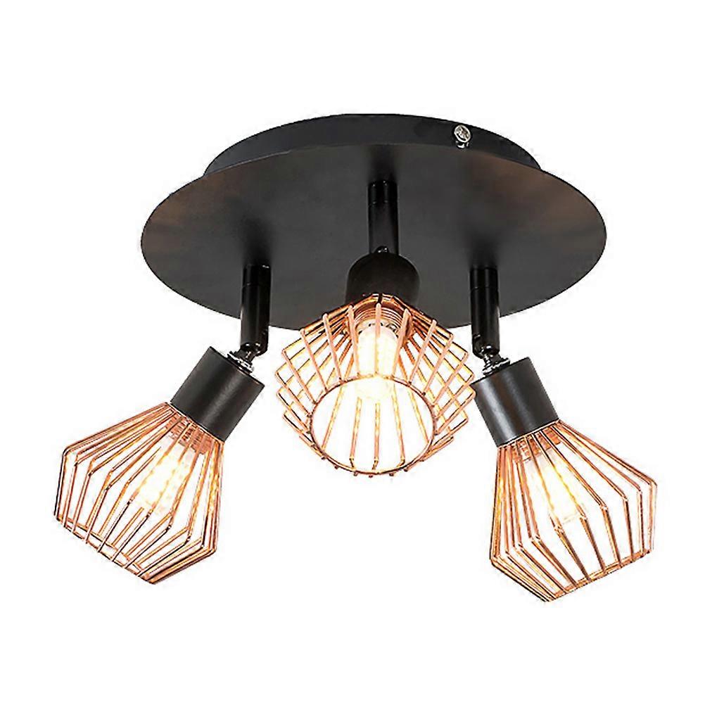 Simple Iron LED Ceiling Light Three Heads Ceiling Lamp for Lighting 2Pcs