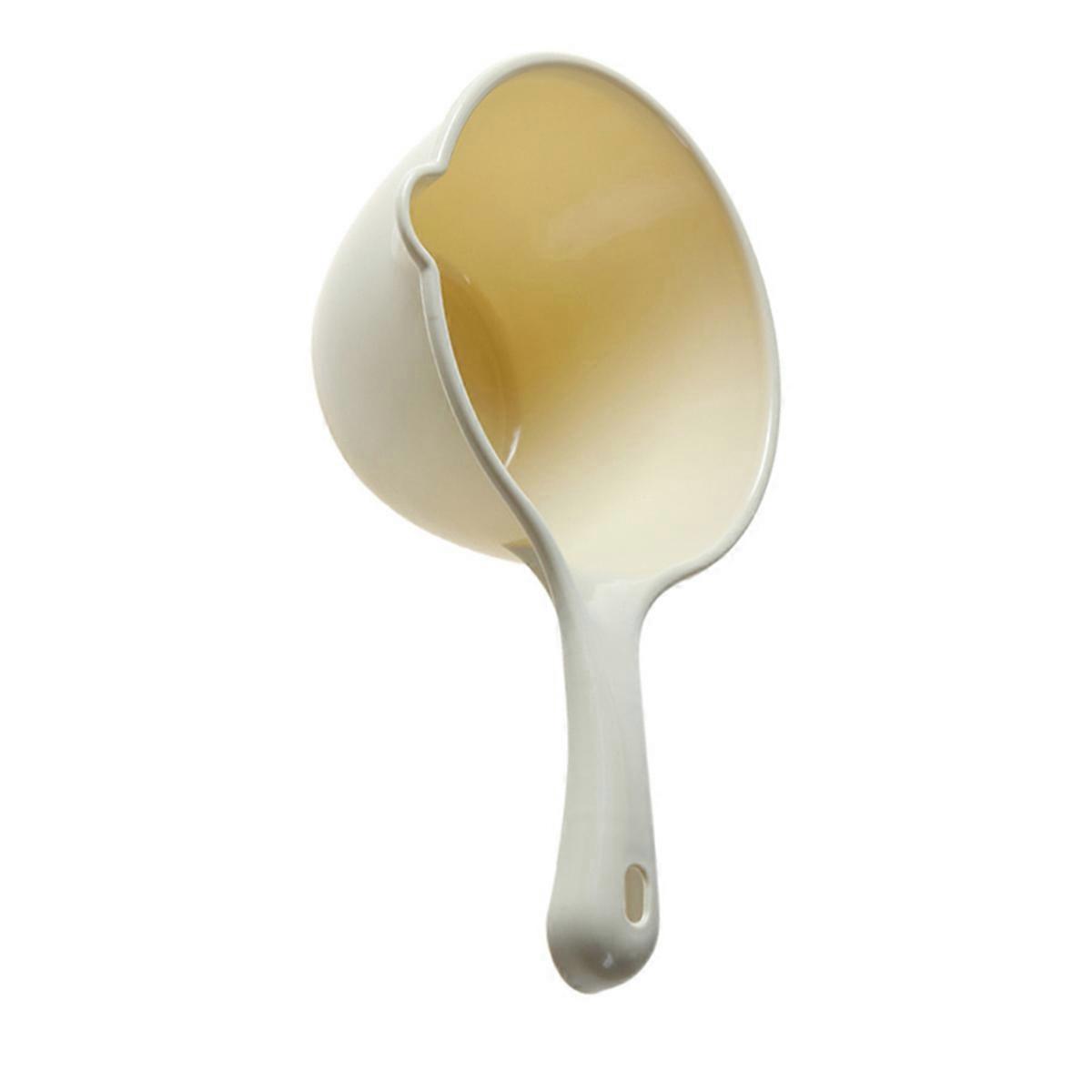 Plastic Water Ladle Bathing Spoon for Home Kitchen Bathroom Khaki Color Bathing Function 1Pack