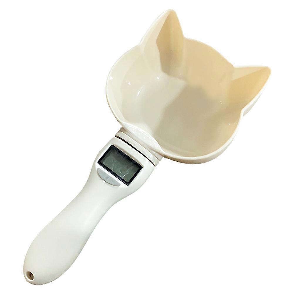 Electronic Spoon Digital Scale Pet Food Measuring Spoon 3Pcs White