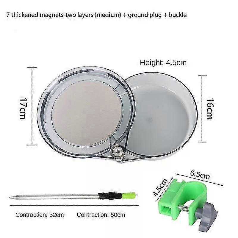 Full Magnetic Bait Tray Fine Workmanship Multi-layer Multi-angle Pull Bait 360-degree Rotation Sturdy And Durable Fishing Tools 2025