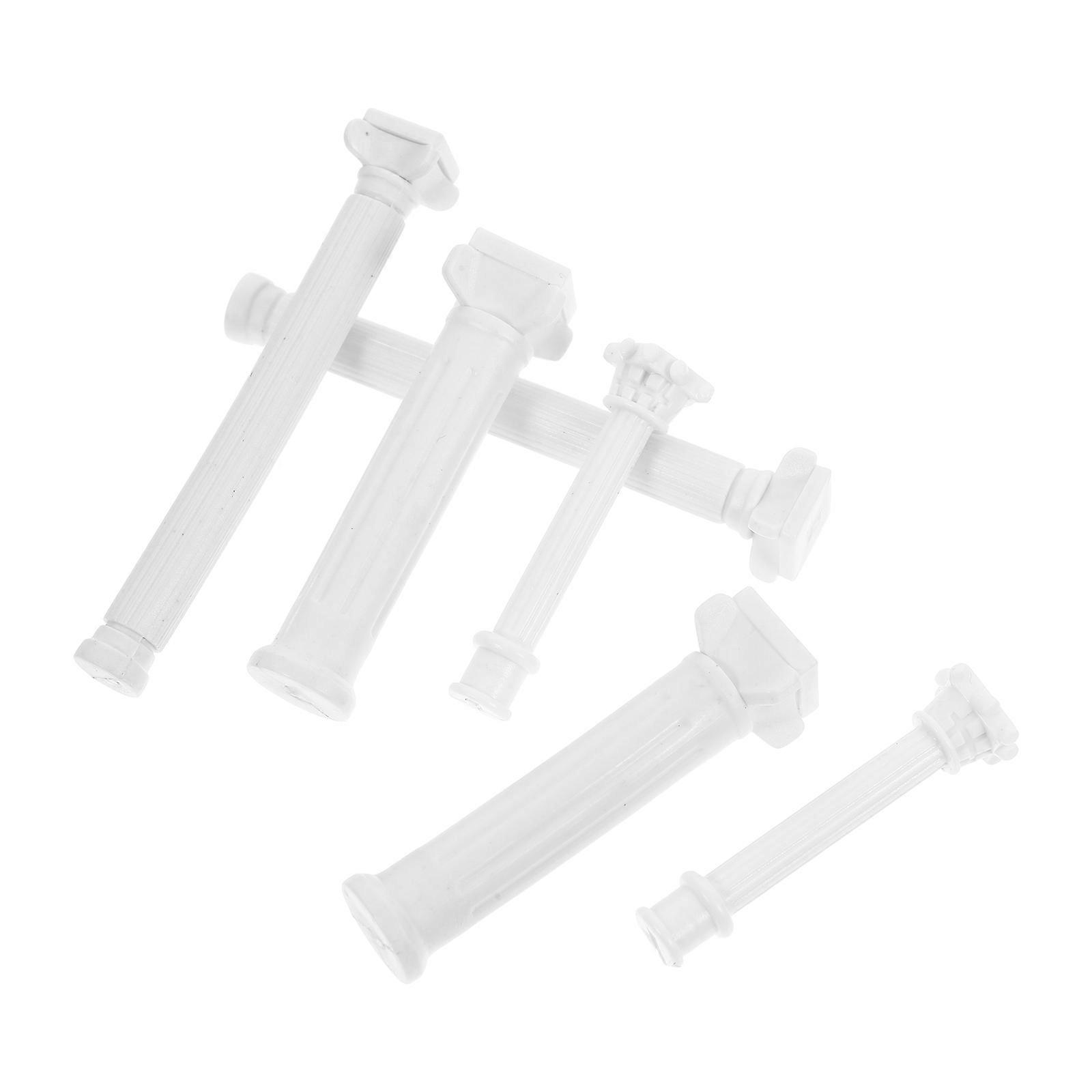 Plastic Roman Column Pillars for DIY 24Pcs Miniature Sand Table Decor