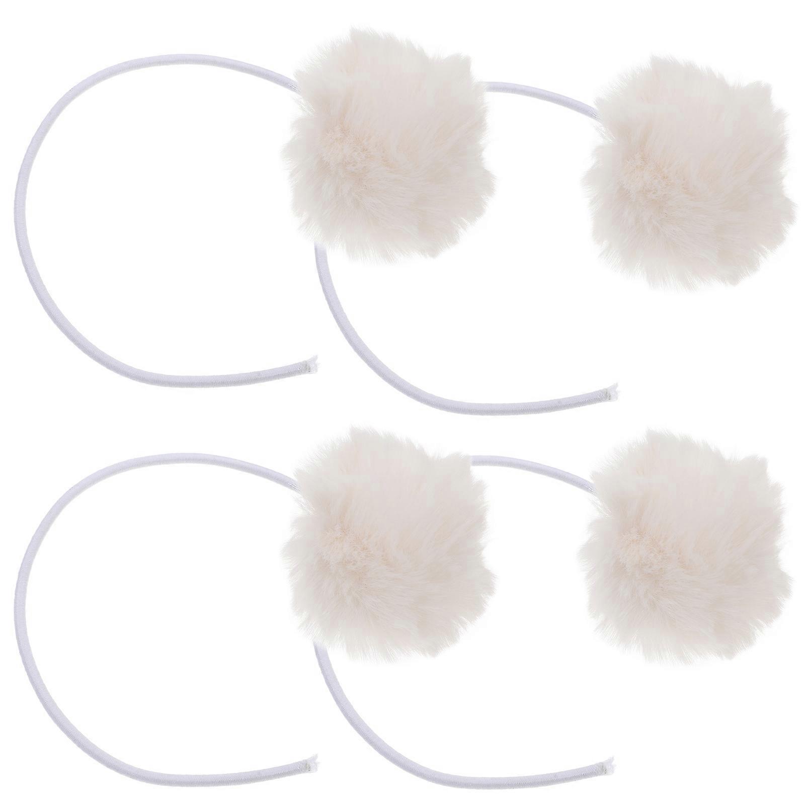 Interactive Cat Toy Ball Scratching Post Playtime Plush Material for Exercise 4Pcs