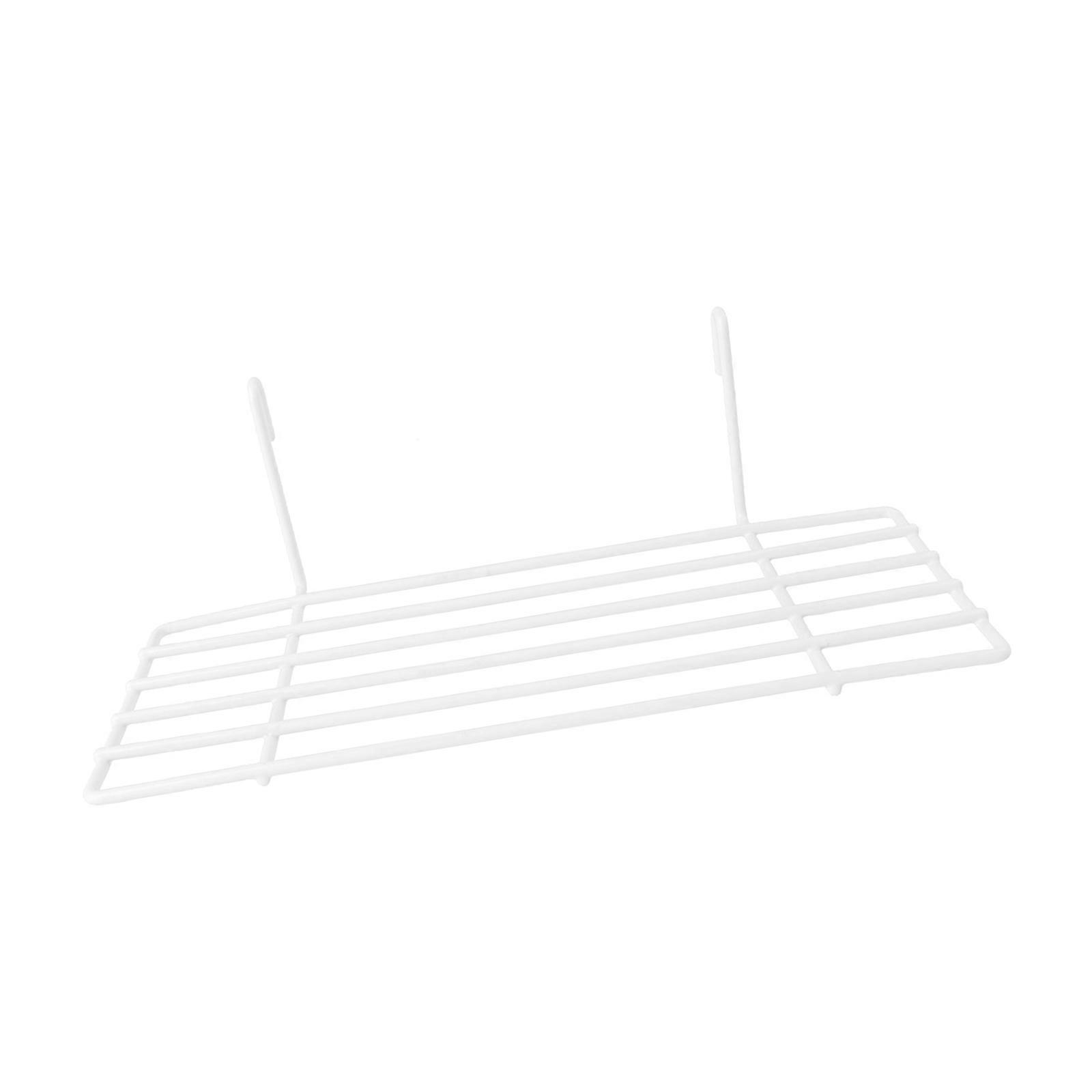 Iron Frame Shelf Bird Accessories White Rectangular Display Load-Bearing 1Pc