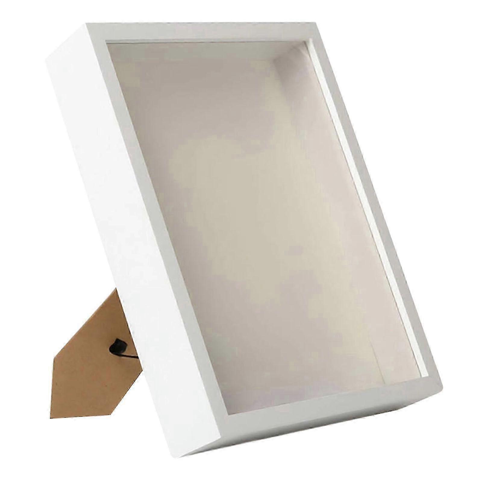 Wood Shadow Box Frame Deep Shadow Box 21.9cmx27cm Display Case Memorial Display