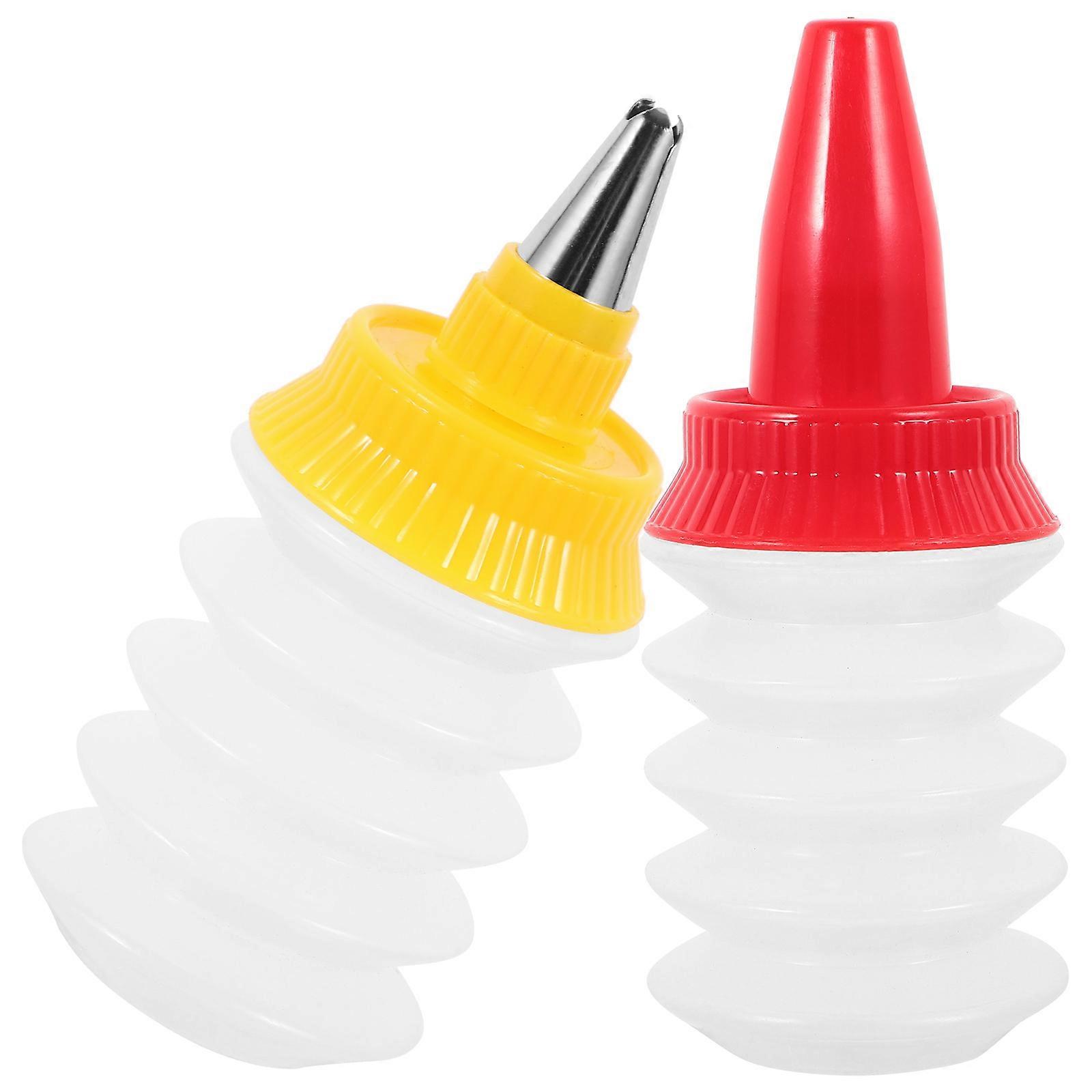 Icing Bottles for Cookie Decorating Plastic Piping Bottles for Decoration 8Pcs