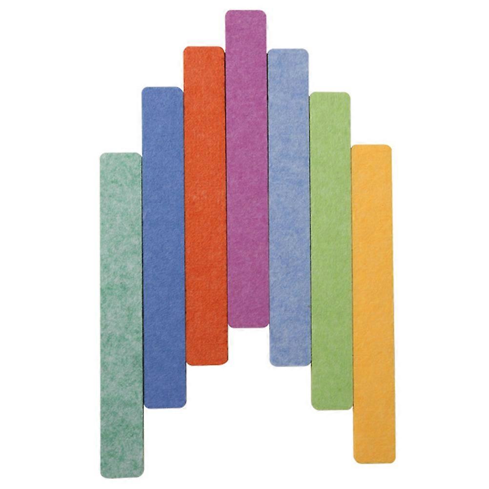 Memo Board Strips for Decoration 14Pcs Felt Bulletin Board Strips Assorted Color
