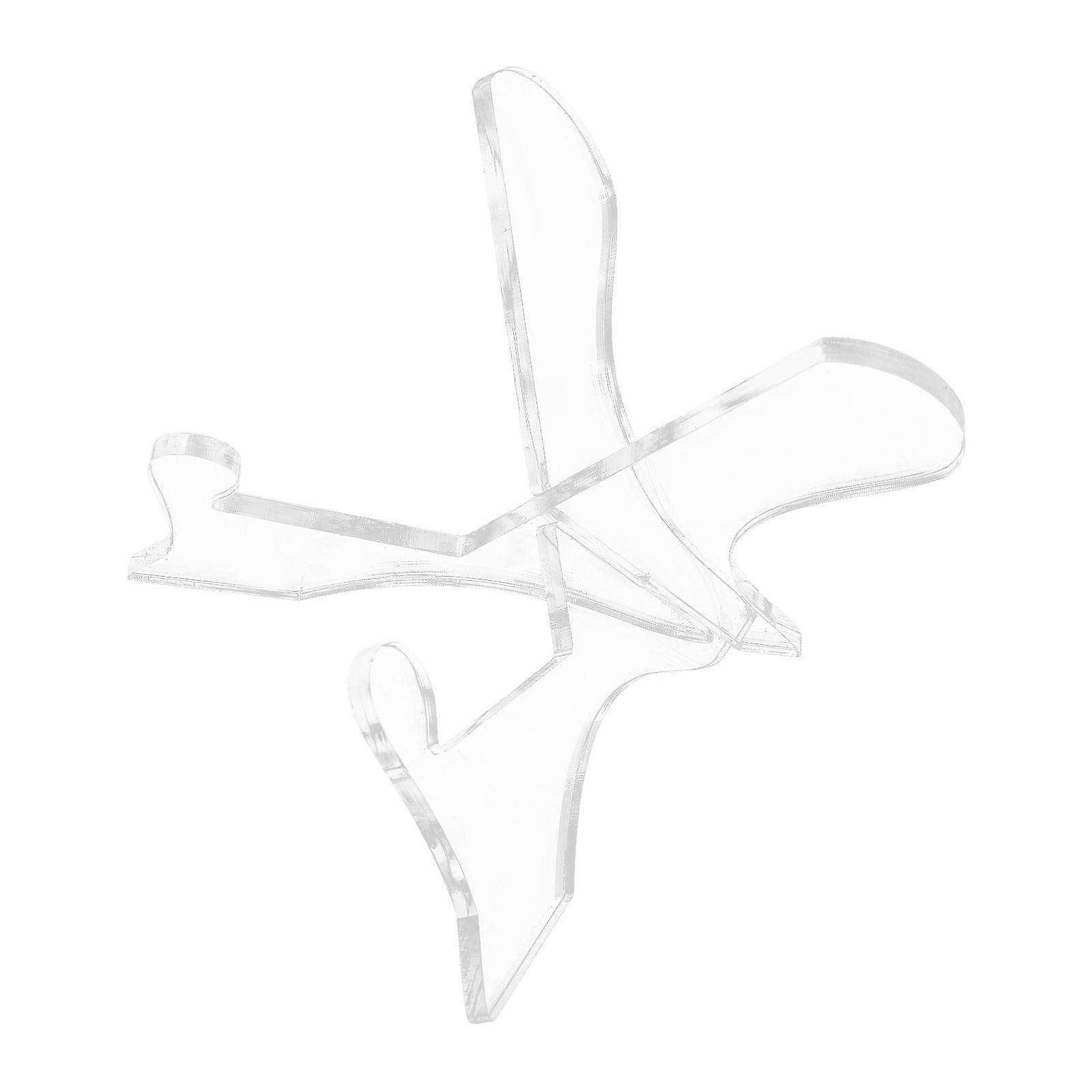 Cookbook Holder Acrylic Cookbook Stand Unique Shape Transparent For Kitchen Counter 1 Set