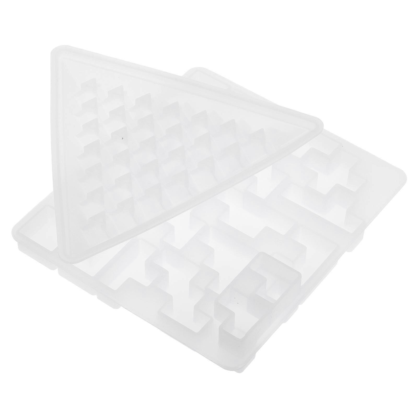 Pyramid Puzzle Casting Mold With Clear Design For Home Use Puzzle Molding Hands-on Learning 20.50X18.30X3.00CM Sturdy 3 Sets