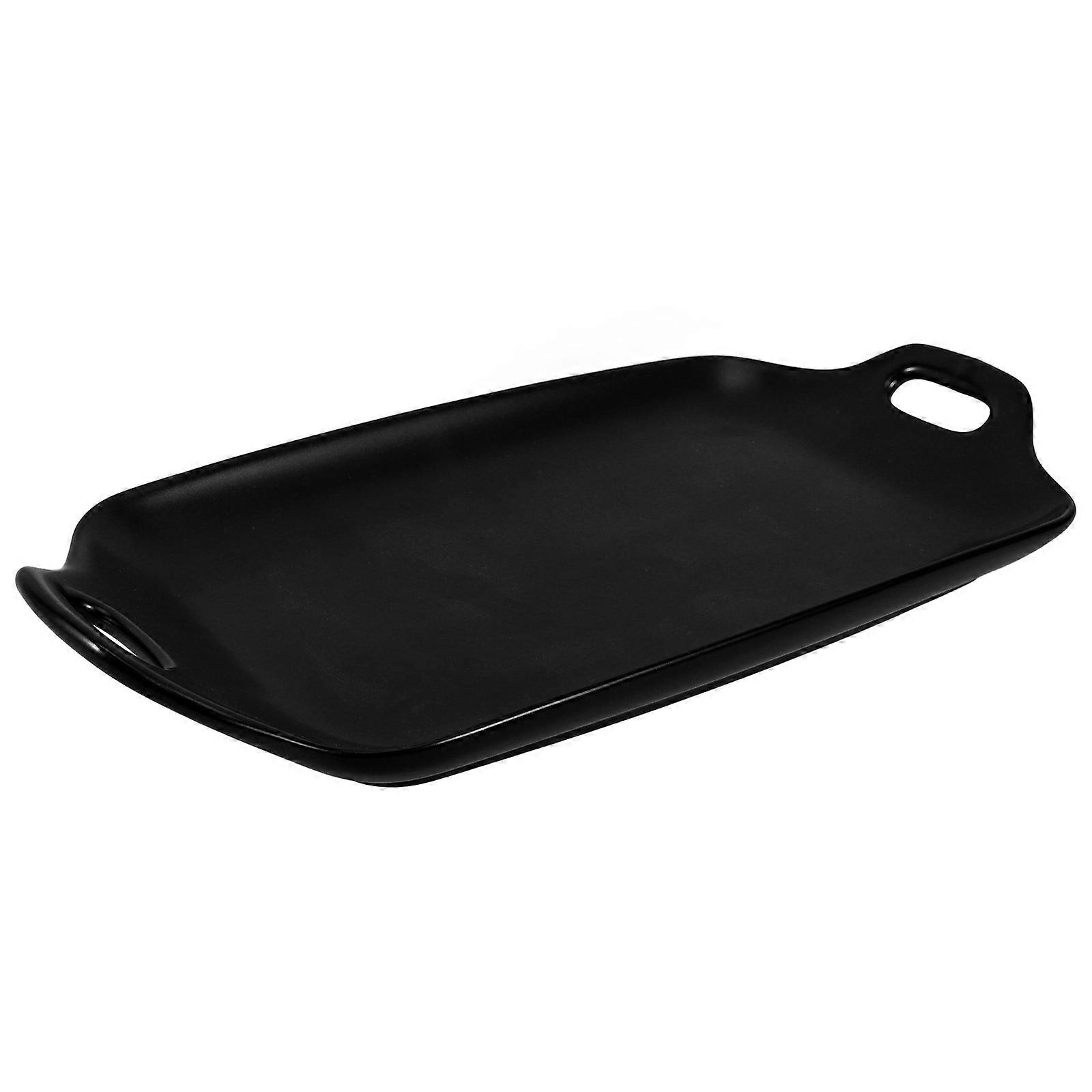 Cake Pan with Double Handle for Oven 2Pcs Ceramic Baking Color