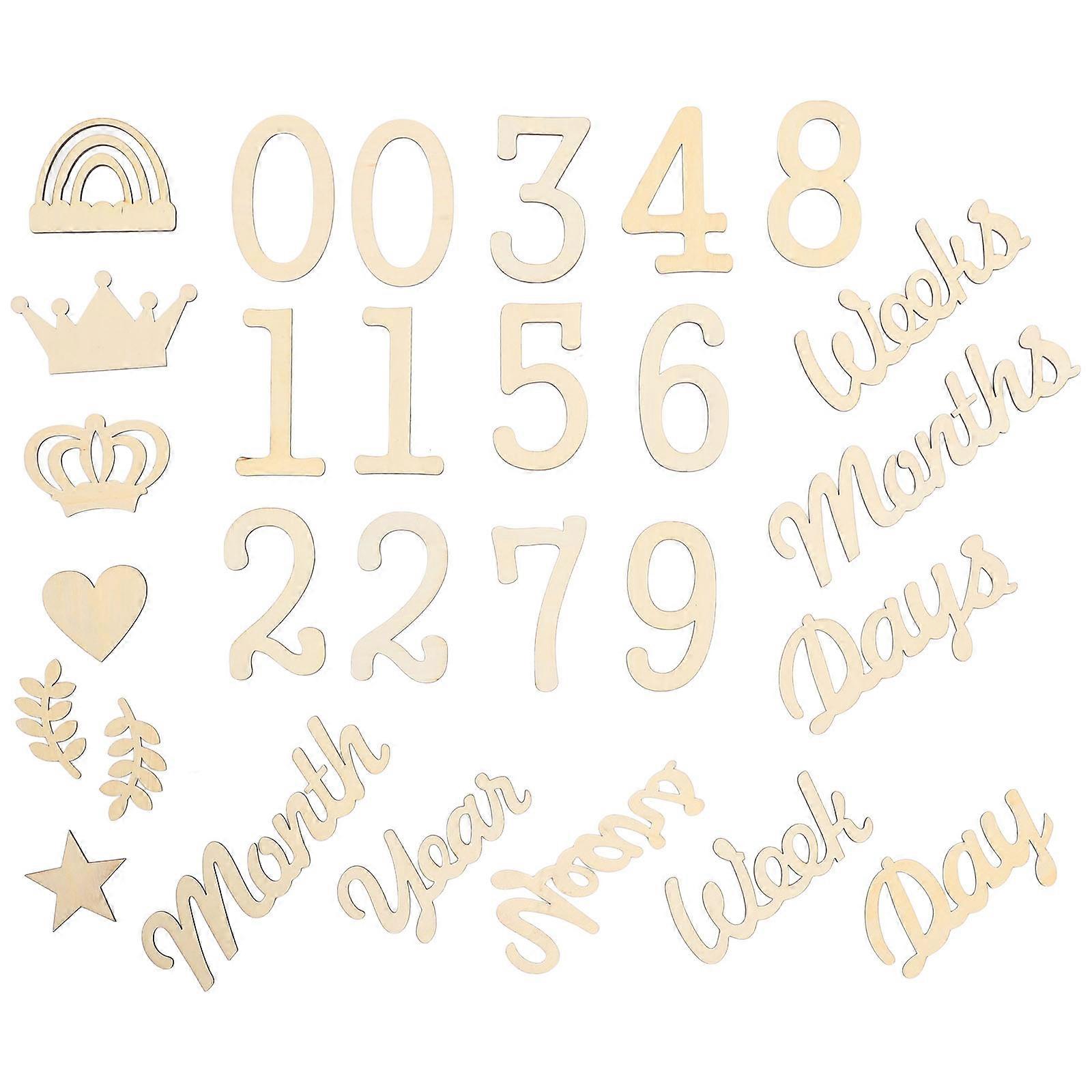 Newborn Photography Props Set For Babies 0-12 Months 1 Set Designed For Growth Tracking 16.50X4.30X0.25Cm Beautiful Appearance